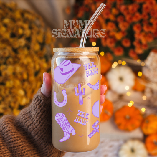 Modèle 16 oz - Yeehaw mauve