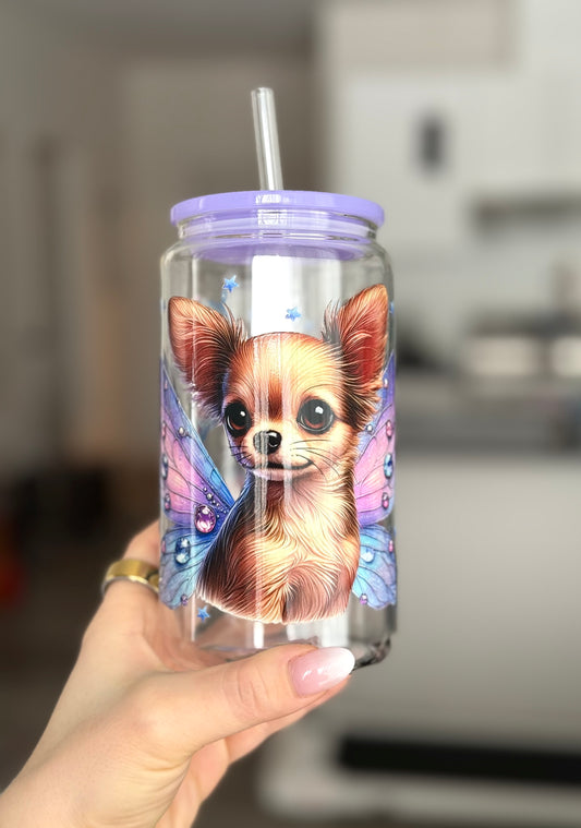 Modèle 16 oz - Butterfly Chihuahua