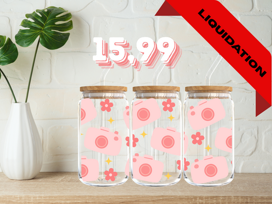 Modèle 16 oz - Caméras roses