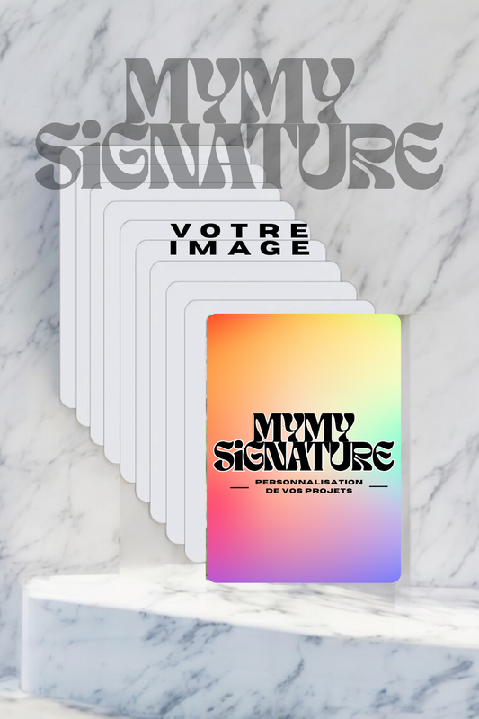 Plaque métallisé personnalisé