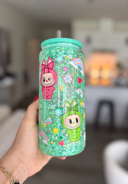 Verre magique 16oz en vitre - Labubu