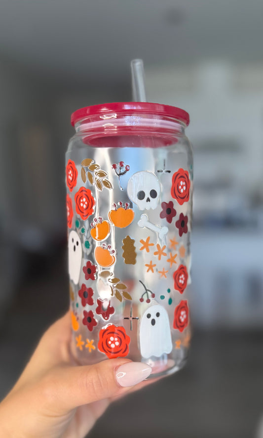 Modèle 16 oz - Spooky Flowers