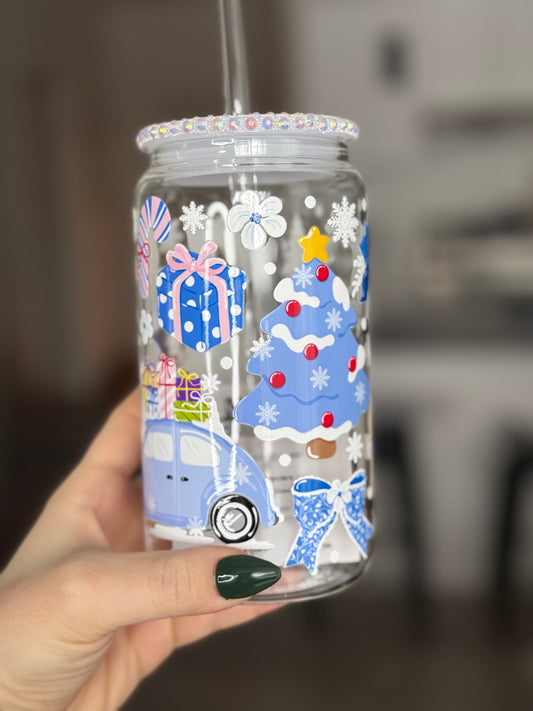 Modèle 16 oz - Blue Christmas