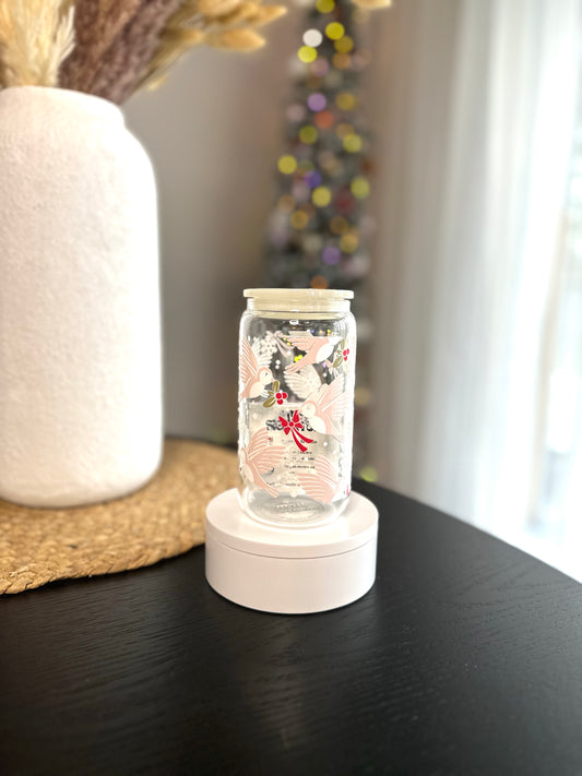 Modèle 16 oz - Oiseaux roses