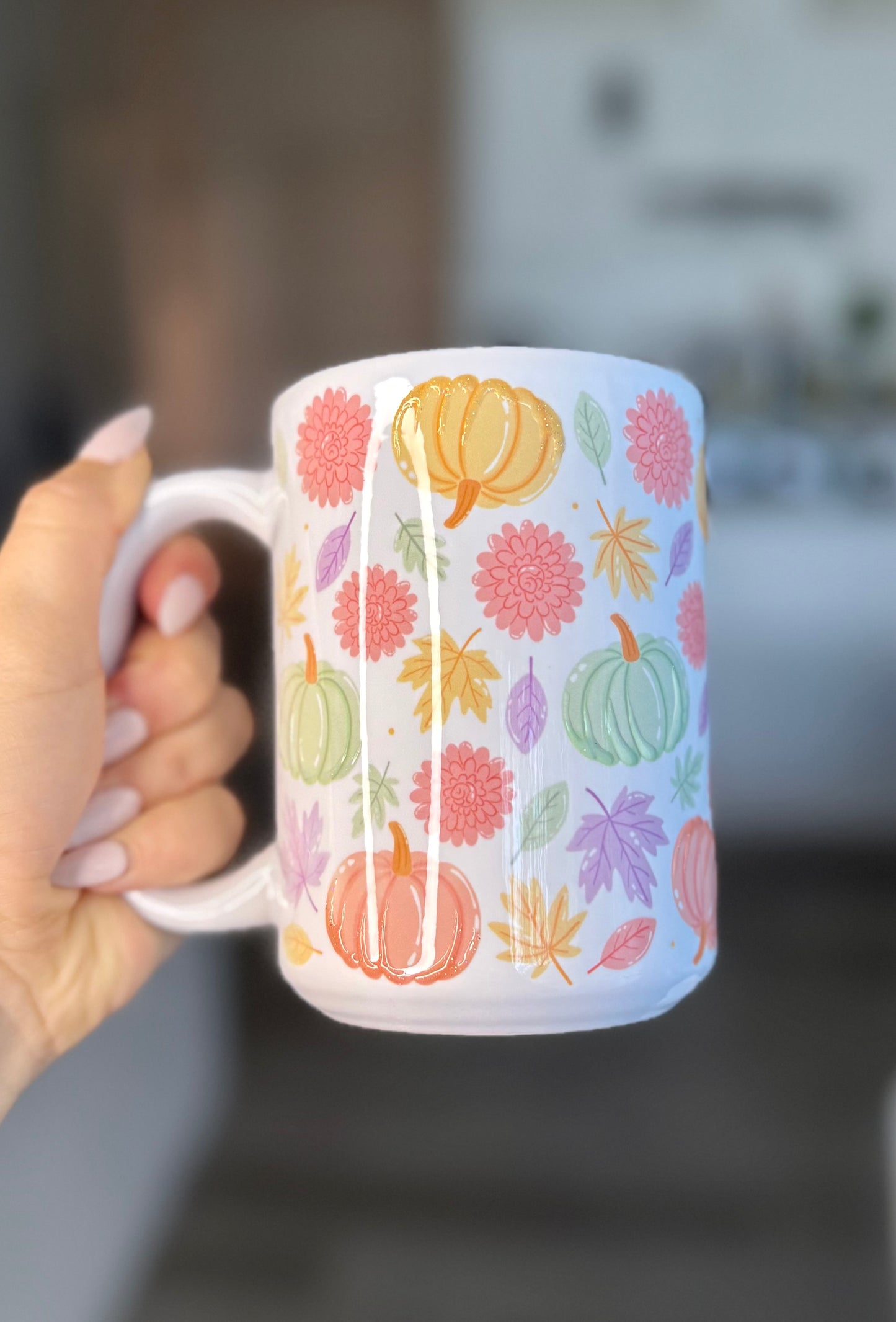 Tasse 15 oz effet 3D - Pastel Pumpkin 🎀