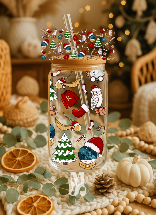 Modèle 16 oz - Sorcier 9 3/4 de Noël