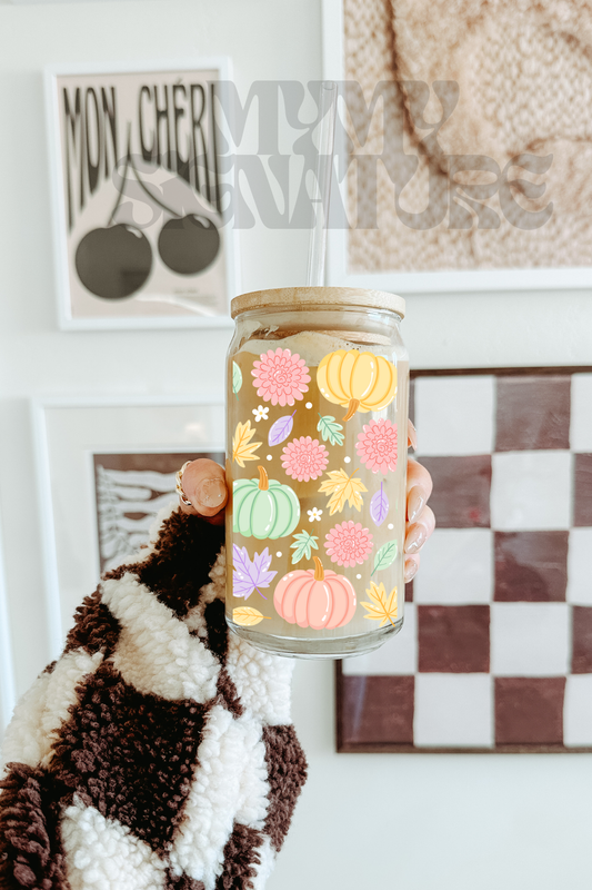 Modèle 16 oz - Citrouilles pastels