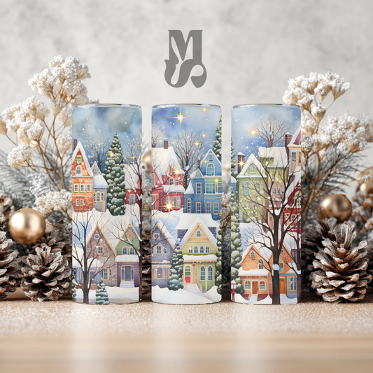 Tumbler 20 oz - Village de Noël