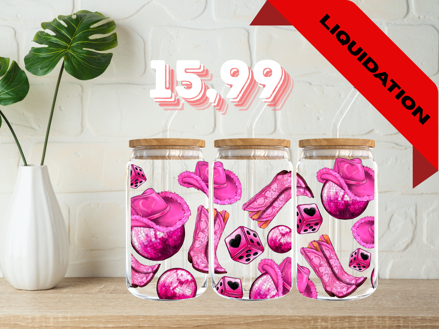 Modèle 16 oz - Pink Cowgirl