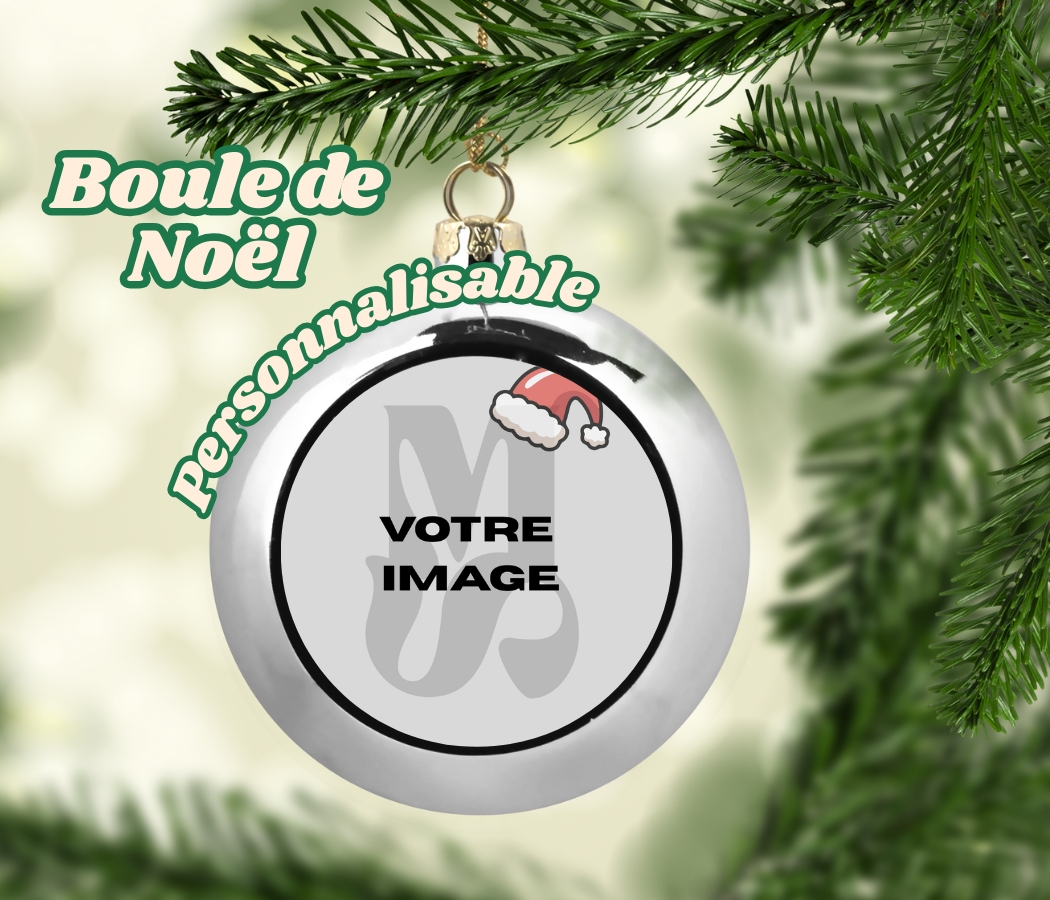 🎄 Boule de Noël personnalisée - Créez votre souvenir unique!