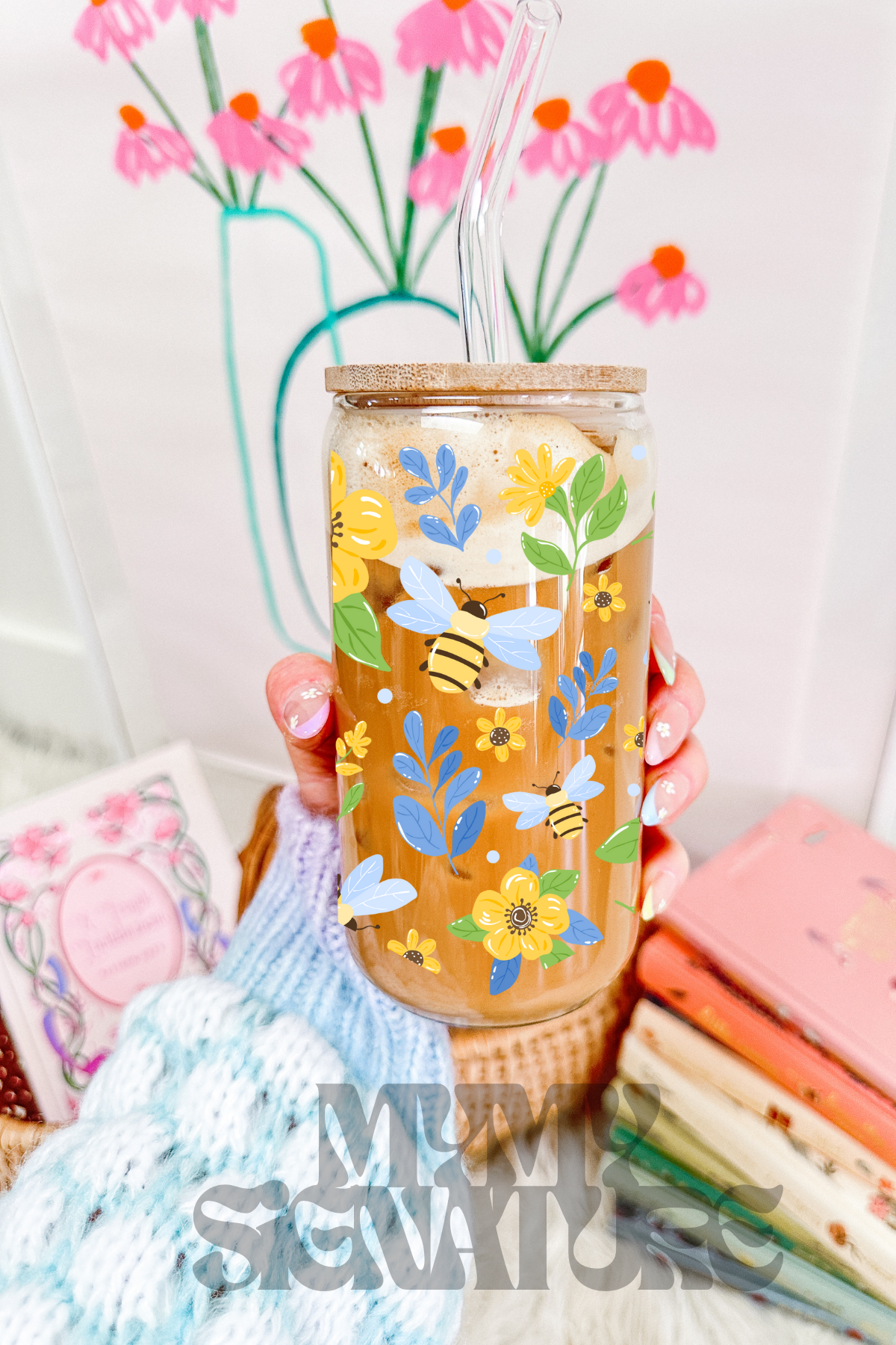 Modèle 16 oz - Abeilles et sunflowers