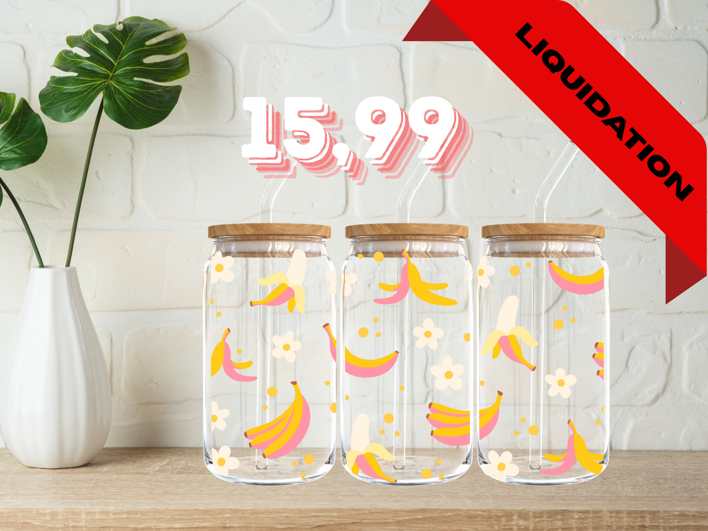 Modèle 16 oz - Bananes