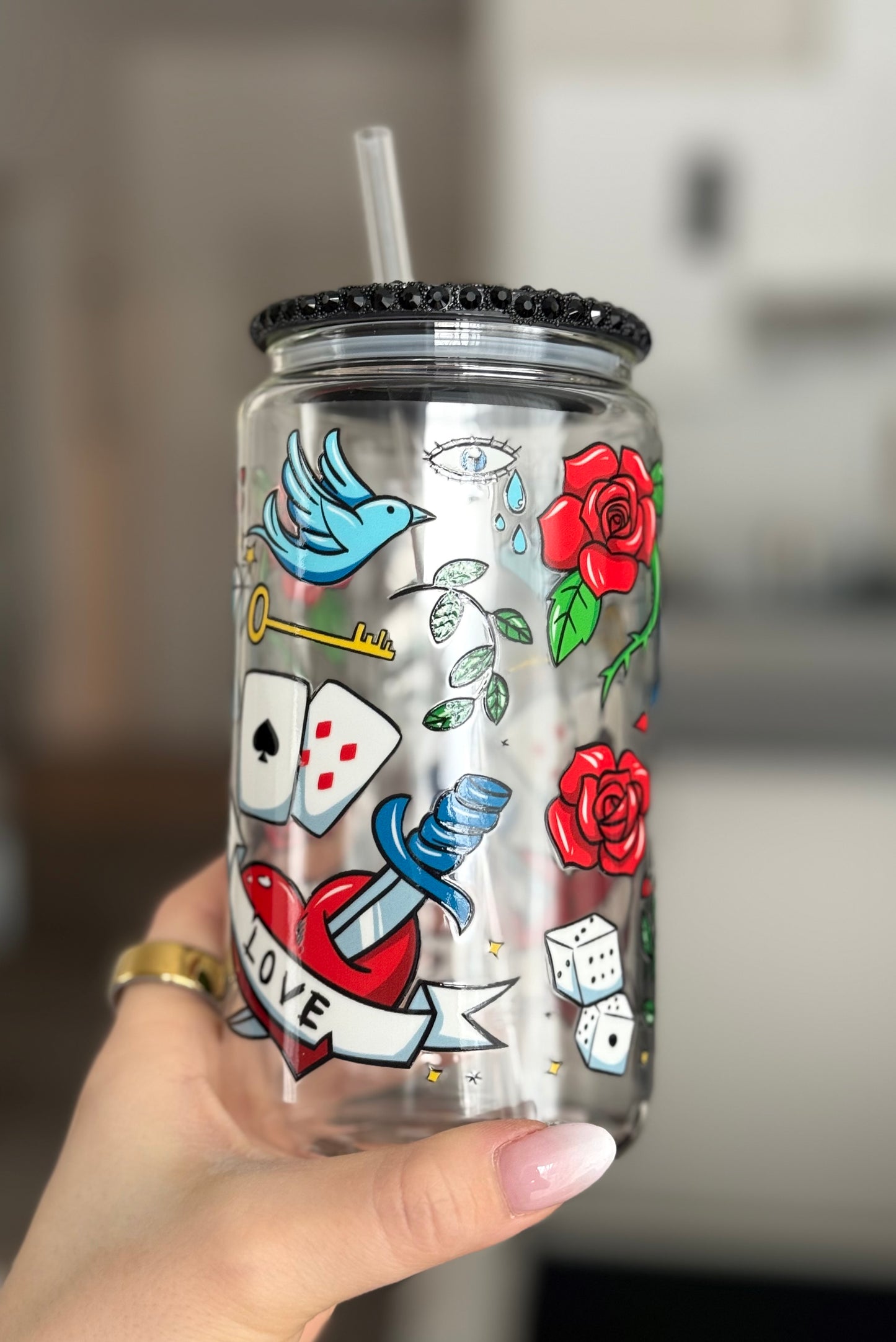 Modèle 16 oz - Tattoo Trad