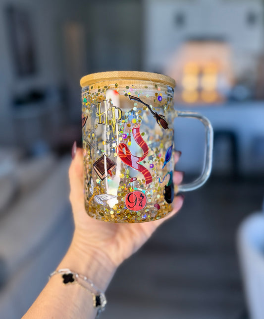 Tasse en verre magique 17 oz - Sorcier 9 3/4 #2