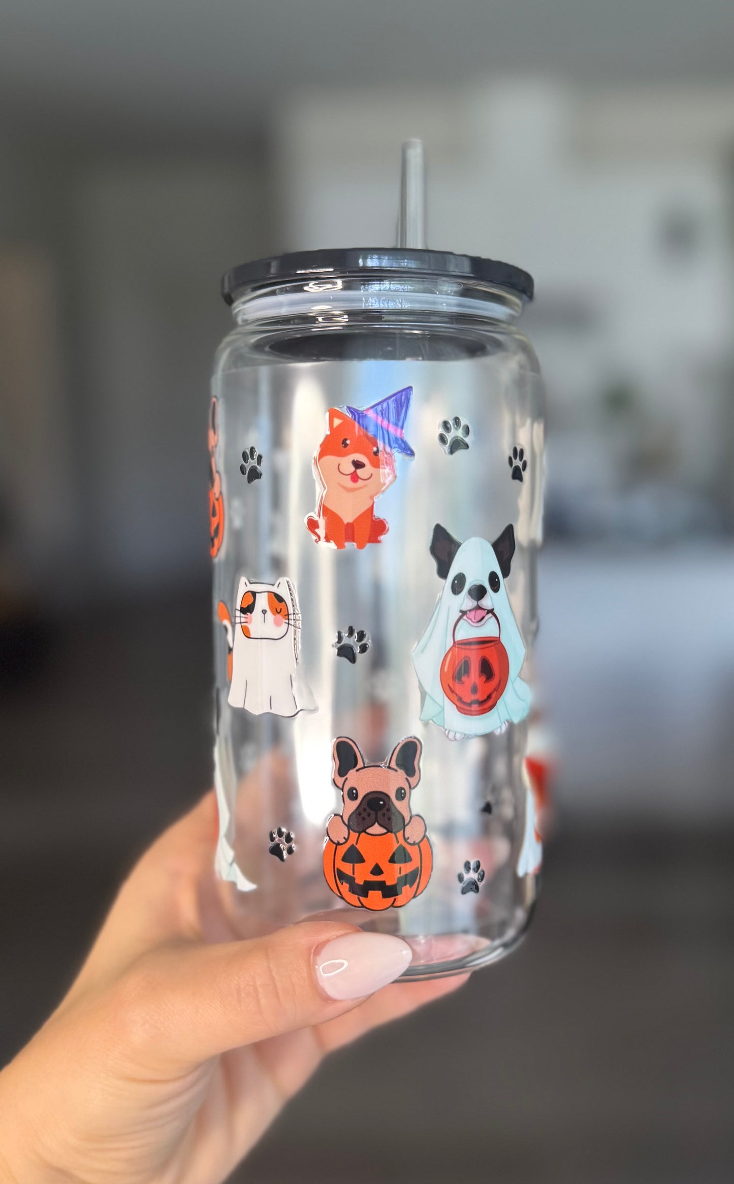 Modèle 16 oz - Chats et chiens 👻