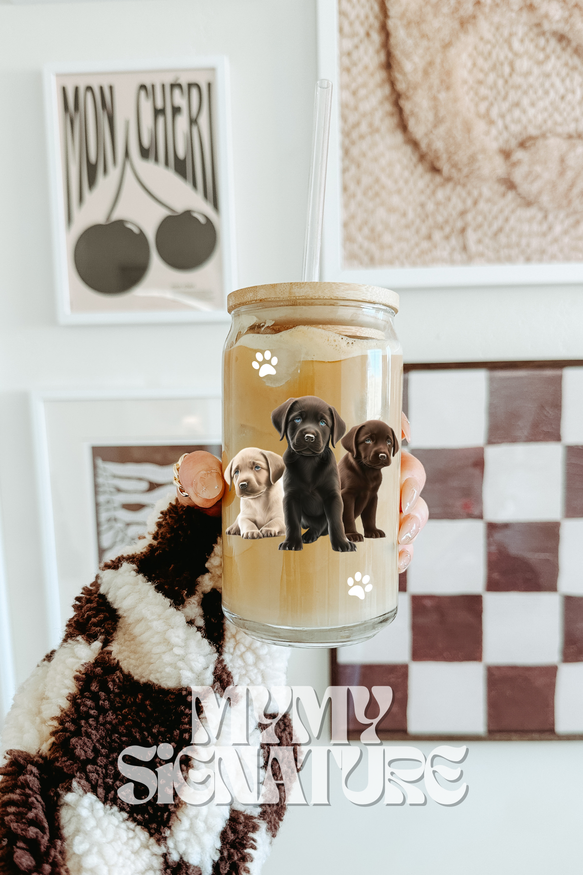 Modèle 16 oz - Bébés labradors