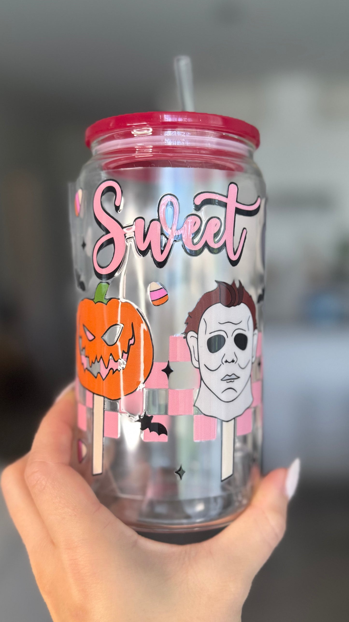 Modèle 16 oz - Personnage Halloween Sweet ans spooky