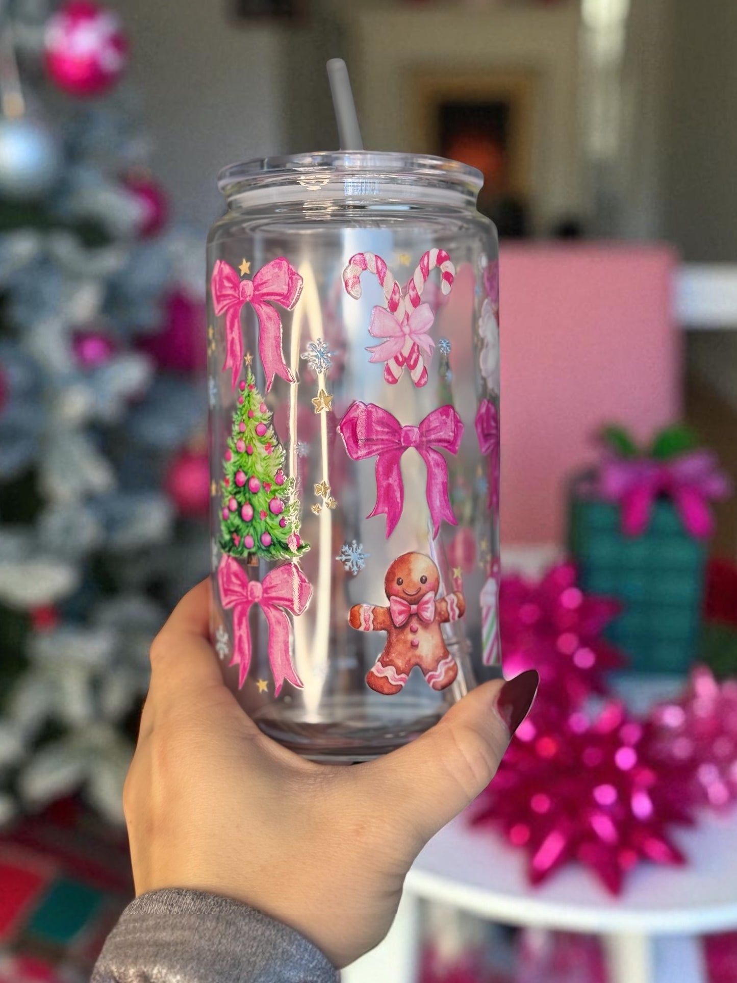 Modèle 16 oz - Pinky Christmas