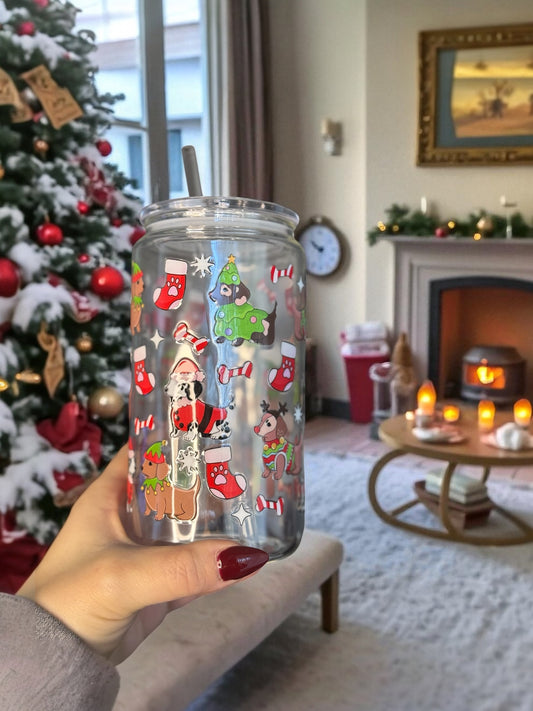 Modèle 16 oz - Cute Christmas Dog