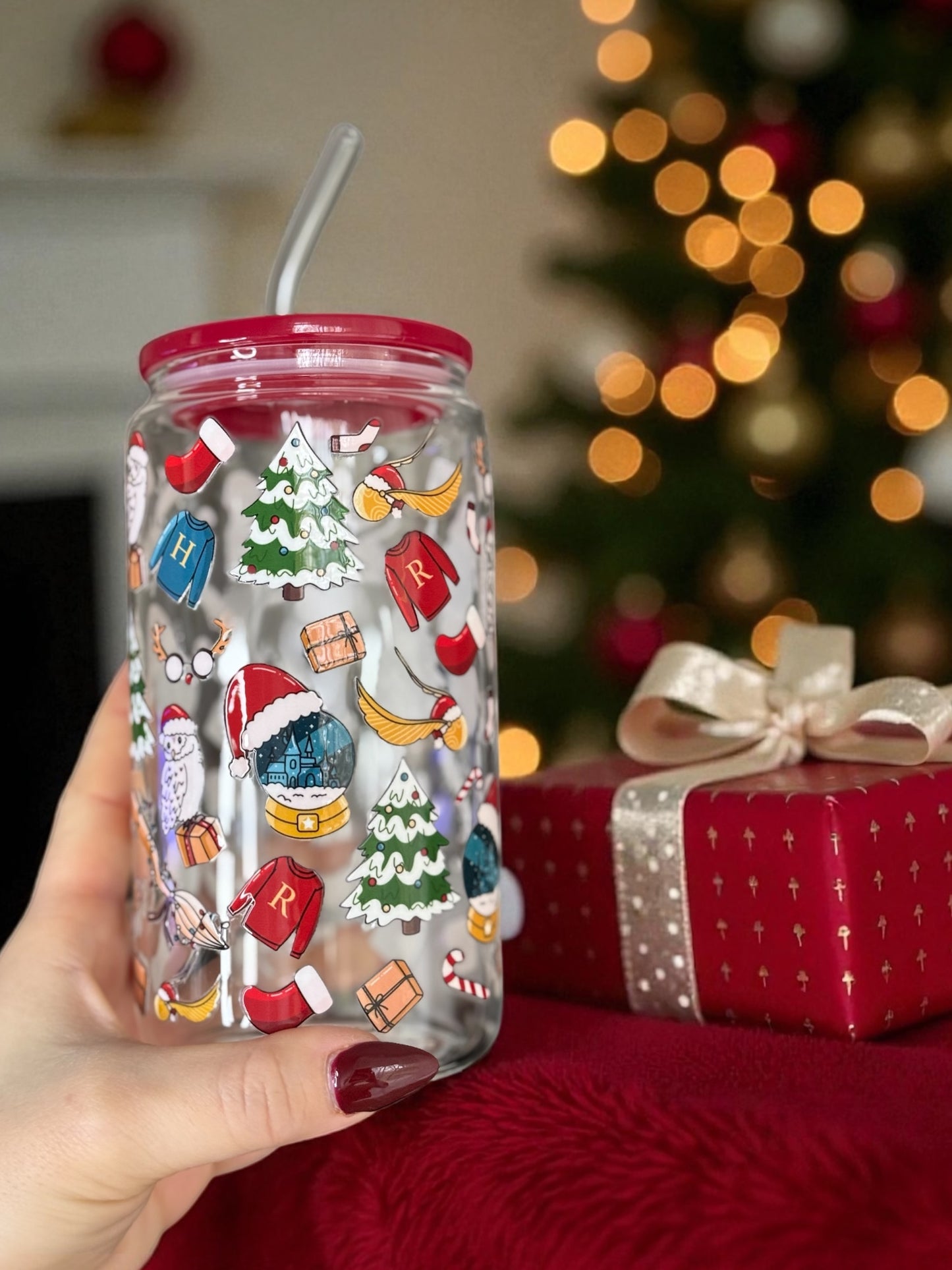 Modèle 16 oz - Sorcier 9 3/4 de Noël