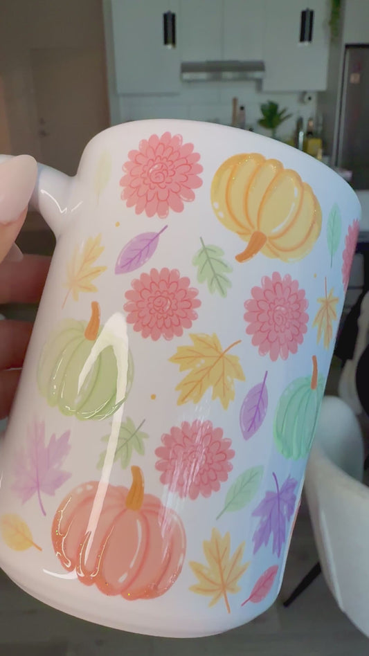 Tasse 15 oz effet 3D - Pastel Pumpkin 🎀